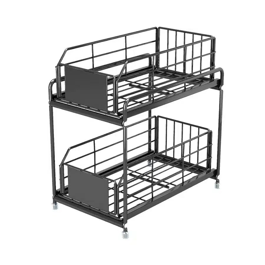 2 Tier Sliding Under Sink Organizer
