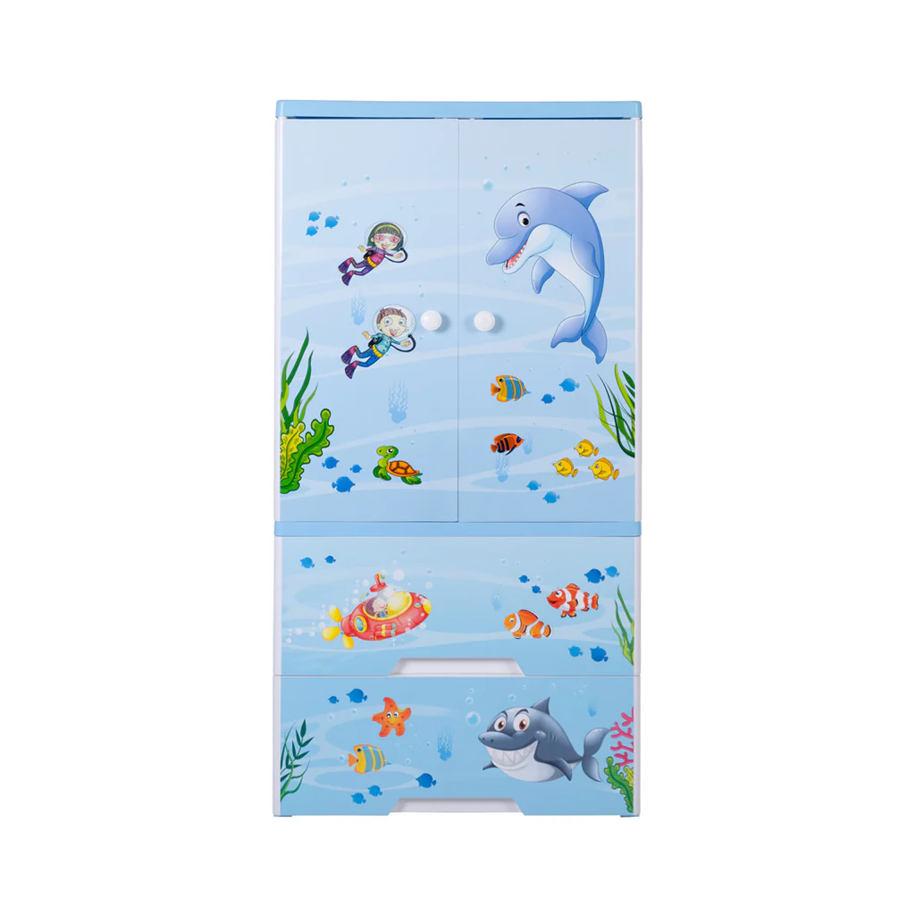 Kids Cartoon Storage Wardrobe